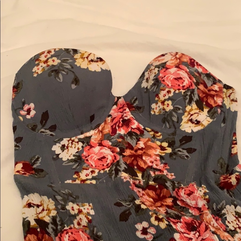 Floral sage maxi dress XS / S - Picture 6 of 7